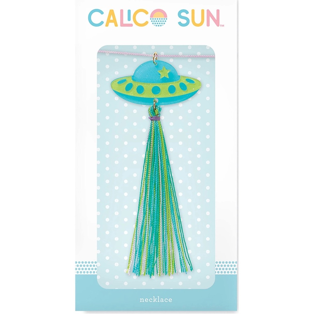 Calico Sun Spaceship Necklace